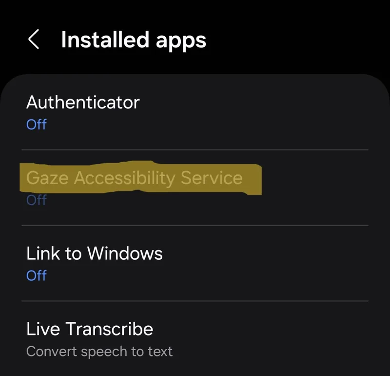 Välj ”ATTEX Panel Accessibility Service”.